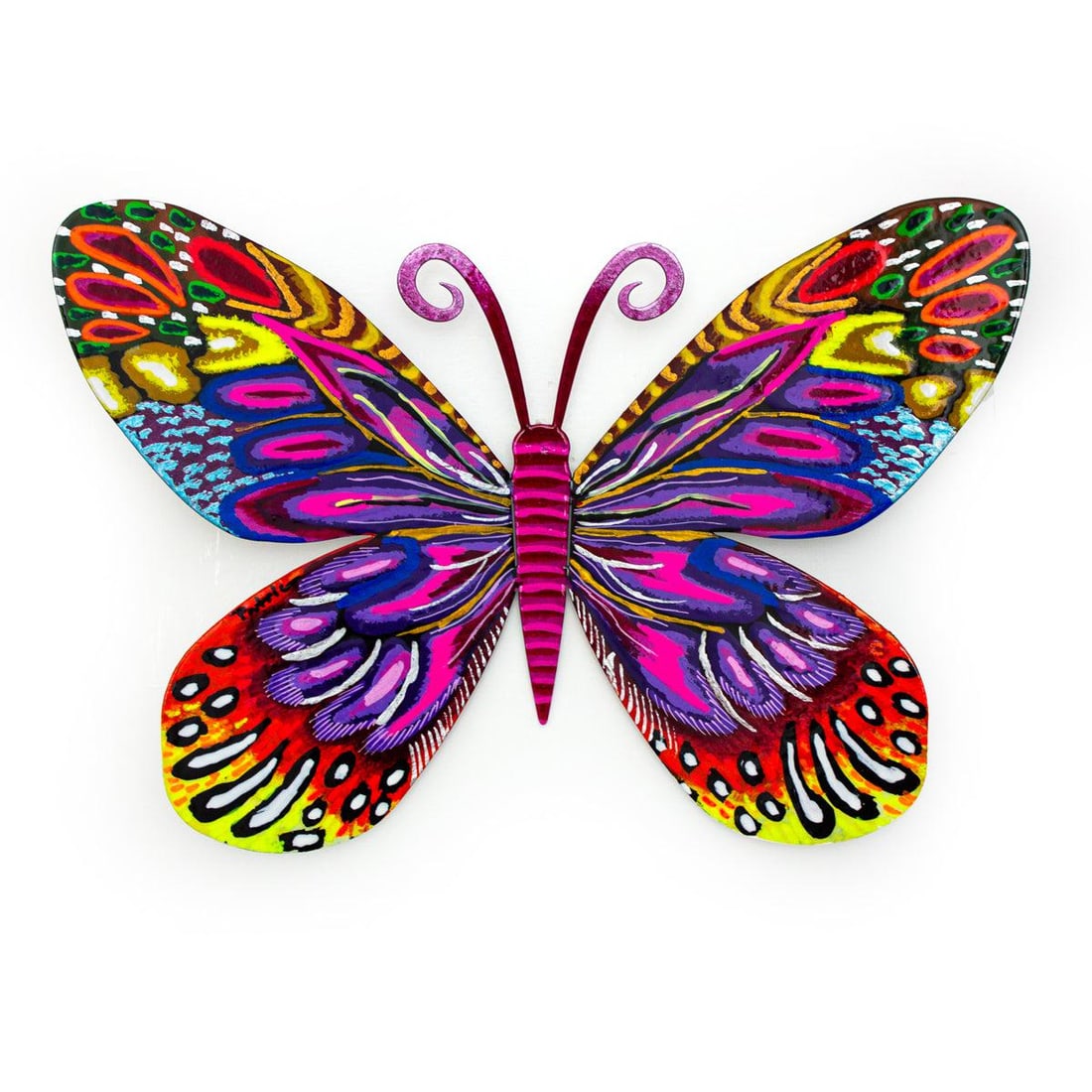 Patricia Govezensky- Original Painting on Cutout Steel "Butterfly": Artist: Patricia Govezensky. Medium: Original Painting on Cutout Steel. Title: Butterfly. Size: 8" x 12". Signature: Hand Signed by the artist. Certificate of Authenticity: From the publisher. Referen