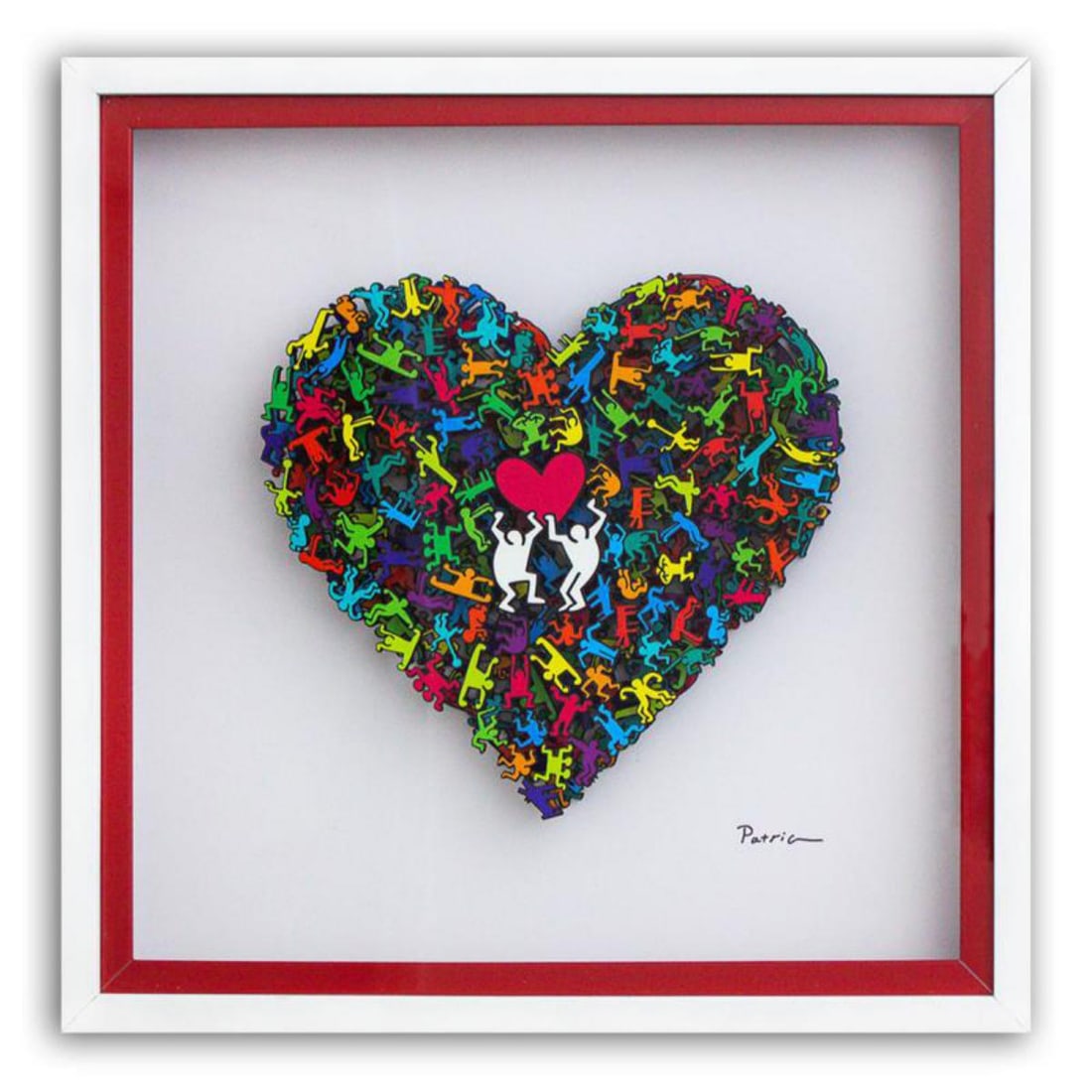 Patricia Govezensky, "Dancers" Limited Edition 3D Multilayered Woodcut, Hand Signed with Letter of (1 of 3)