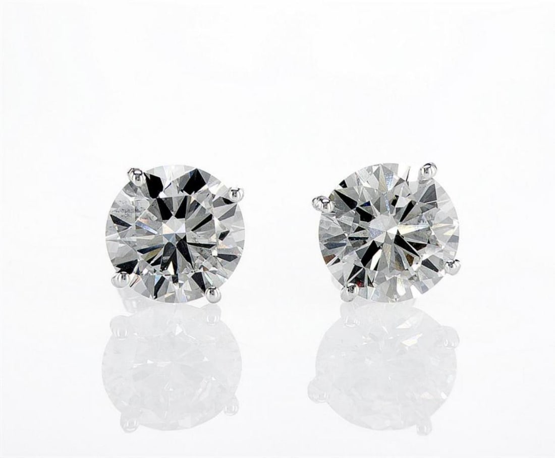 14kt White Gold 6.02ctw Diamond Earrings (1 of 2)