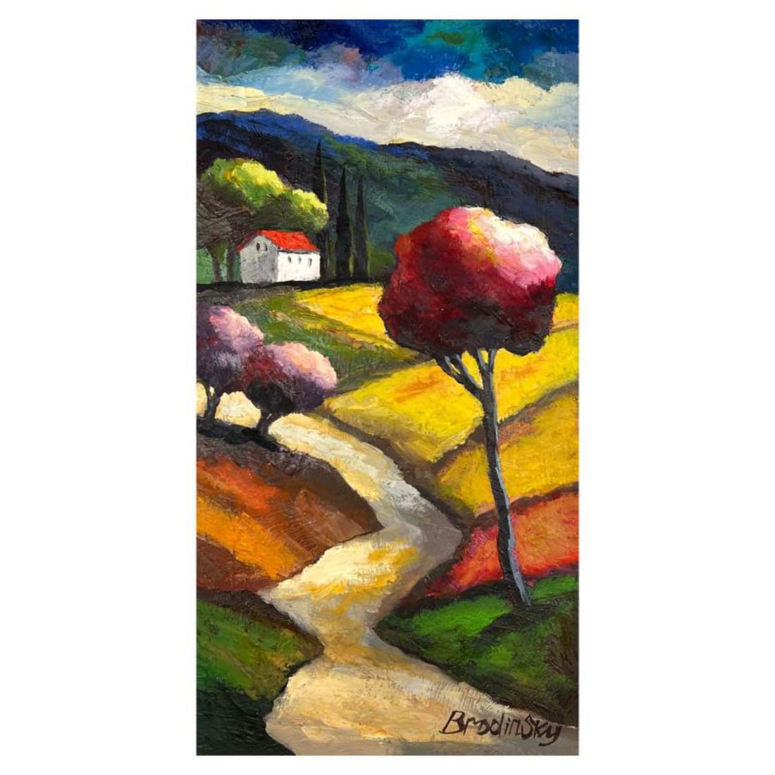 Slava Brodinsky Hand Signed Original Painting on Canvas with Letter of Authenticity. (1 of 2)