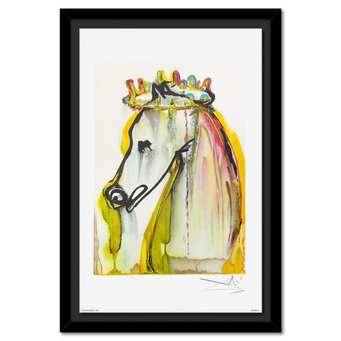 Salvador Dali (1904-1989), "Caligula" Framed Limited Edition Lithograph (1983), Plate Signed with (1 of 2)