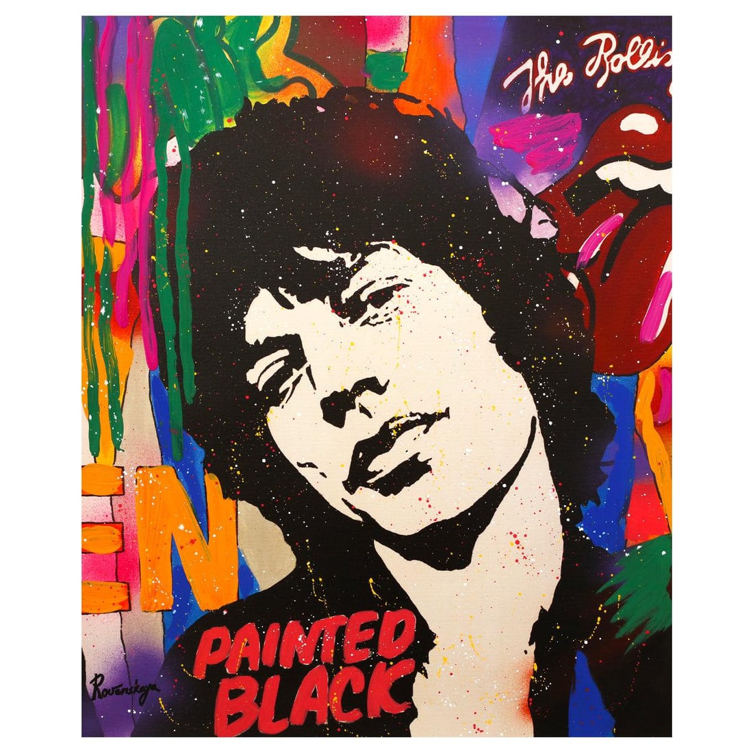 Nastya Rovenskaya- Mixed Media "Jagger" (1 of 2)