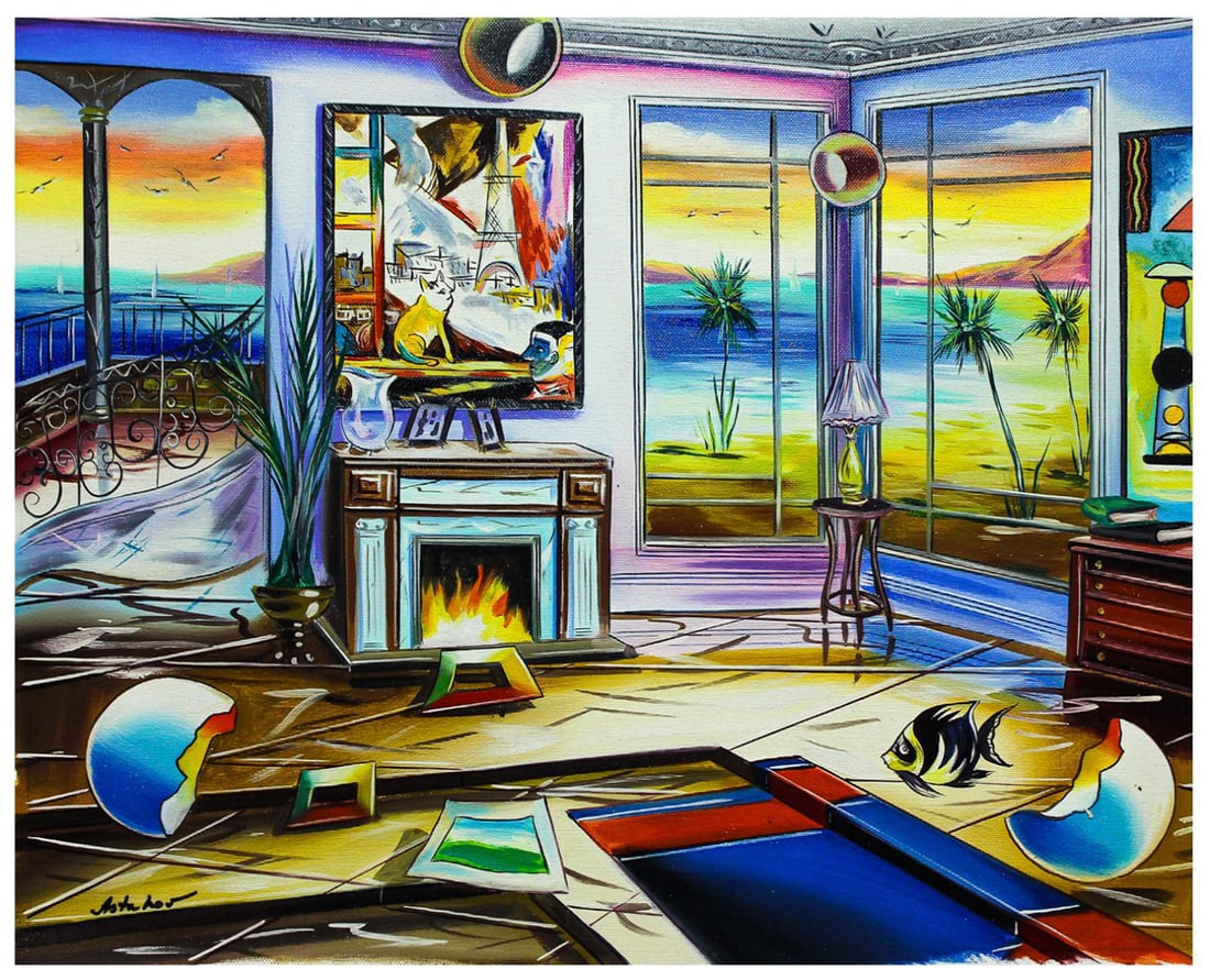 Alexander Astahov- Original Oil on Canvas "Philippines View" (1 of 2)