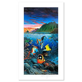 Robert Lyn Nelson, "Undersea Waltz" Limited Edition Mixed Media, Numbered and Hand Signed with (1 of 2)