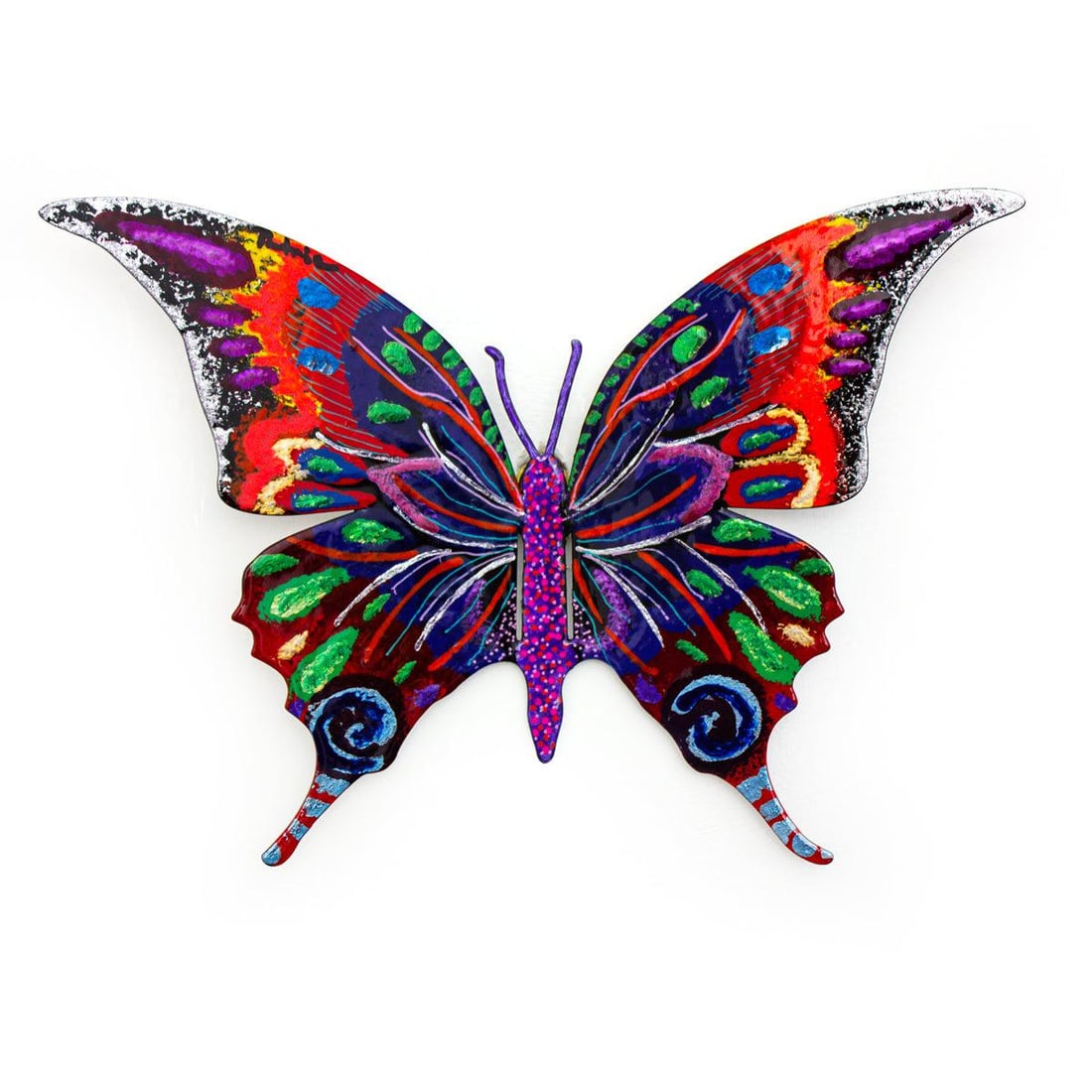 Patricia Govezensky- Original Painting on Cutout Steel "Butterfly": Artist: Patricia Govezensky. Medium: Original Painting on Cutout Steel. Title: Butterfly. Size: 5" x 8". Signature: Hand Signed by the artist. Certificate of Authenticity: From the publisher. Referenc