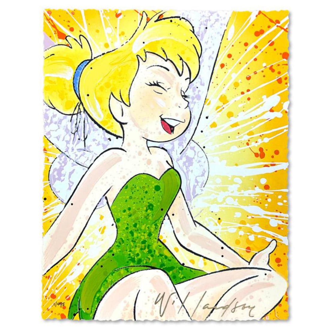 David Willardson, "Keeping It Light" Limited Edition Serigraph, Numbered and Hand Signed with LOA.: Keeping It Light is a limited edition serigraph on deckle edge paper by David Willardson, numbered and hand signed by the artist. This piece is licensed by Disney Fine Art. Includes Letter of Authenti