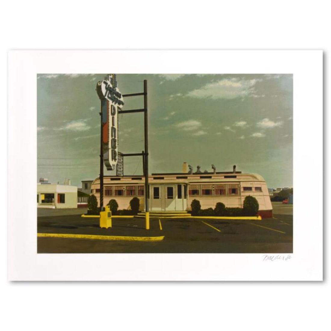 John Baeder, "Yankee Clipper" Limited Edition Silkscreen, Numbered and Hand Signed with Letter of: Yankee Clipper is a limited edition silkscreen on somerset paper by John Baeder, numbered and hand signed by the artist. Includes Letter of Authenticity. Measures approx. 30" x 22" (border); 24" x 17"