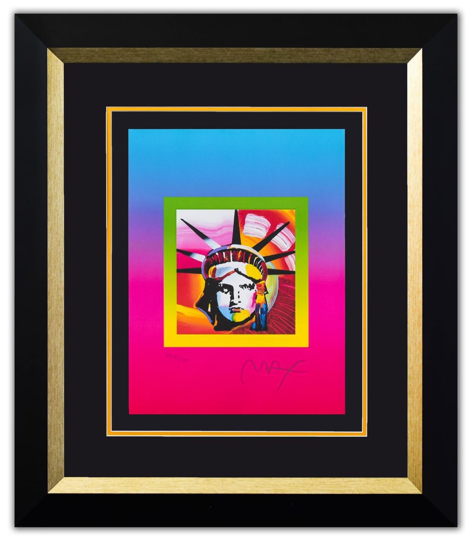 Peter Max- Original Lithograph "Liberty Head on Blends Ver II" (1 of 3)