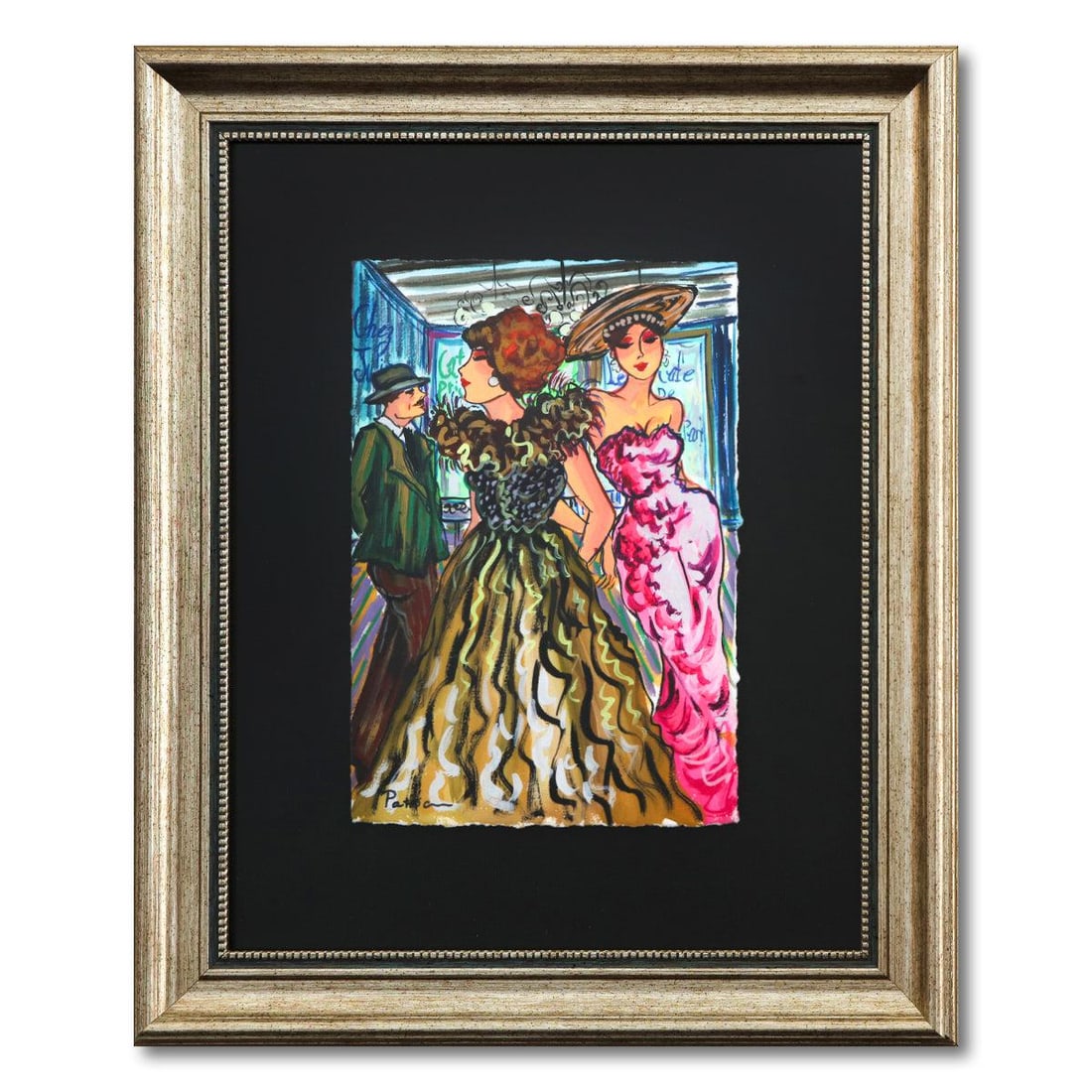 Patricia Govezensky- Original Watercolor "Party" (1 of 3)