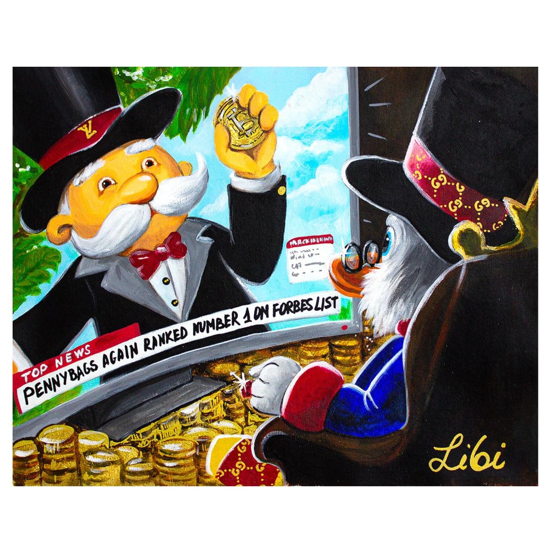 Libi- Original Acrylic on Canvas "Number 1" (1 of 2)