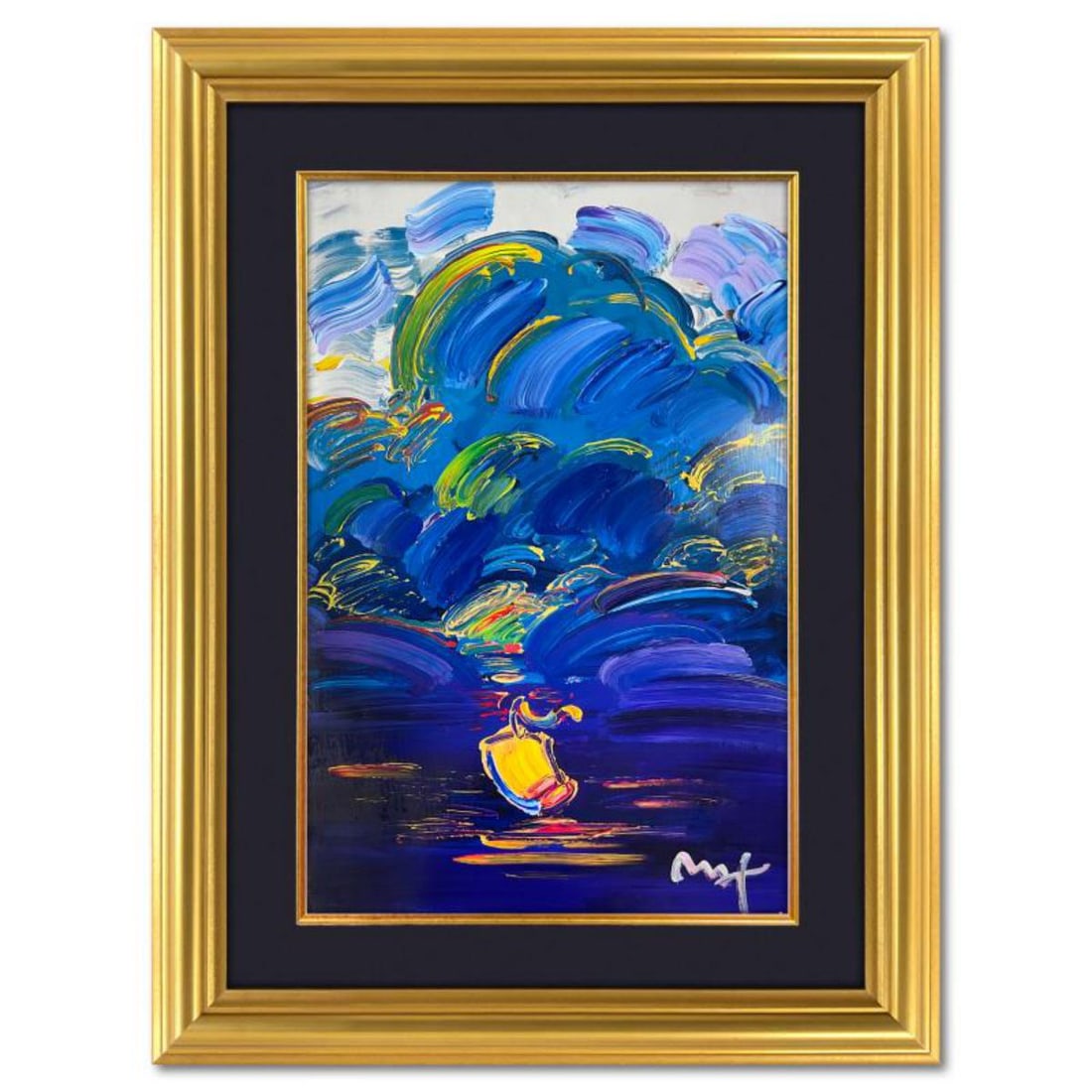 Peter Max, "Summer Storm" Framed One-of-a-Kind Acrylic Mixed Media (48.5" x 36.5"), Hand Signed with (1 of 2)