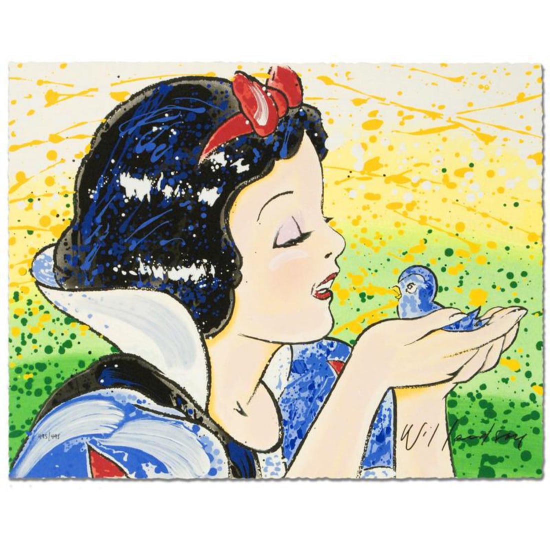 David Willardson, "A Fine Feathered Friend" Hand Signed Limited Edition Disney Serigraph with Letter (1 of 2)