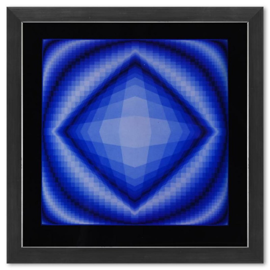 Victor Vasarely (1908-1997), "Boreal de la série Structures Universelles De L'Octogone" Framed 1975 (1 of 1)