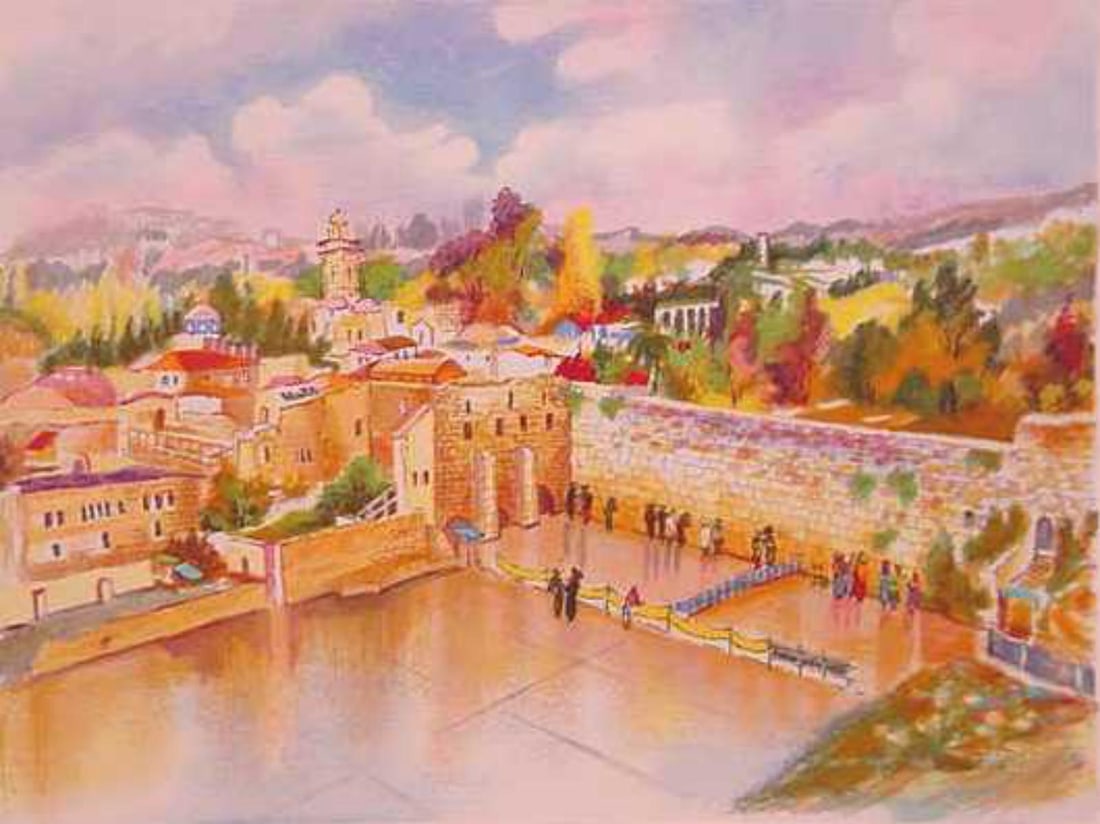 Zina Roitman- Original Serigraph "Jerusalem" (1 of 1)