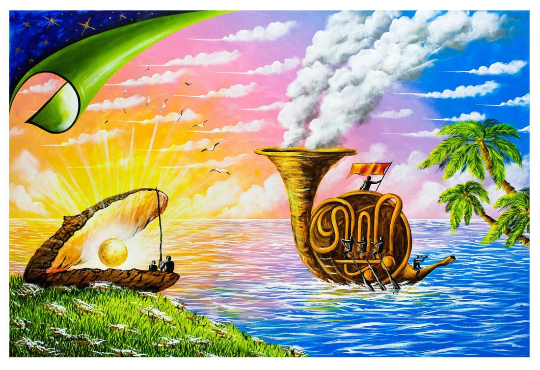 Eugene Poliarush- Original Oil on Canvas "Special Delivery" (1 of 2)