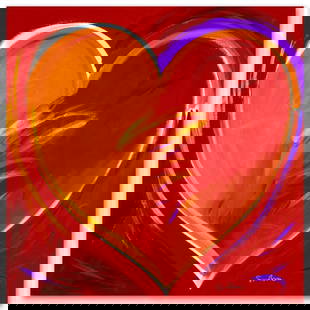 Deep In My Heart Limited Edition Giclee on Canvas by Simon Bull, Numbered and Signed. This piece: Deep In My Heart is a numbered limited edition giclee on canvas by Simon Bull bearing the artist's authorized signature. This piece comes gallery wrapped and includes a Letter of Authenticity.