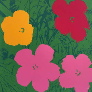 Andy Warhol- Silk Screen "Flowers 11.68": Artist: Andy Warhol. Medium: Silk Screen. Title: Flowers 11.68. Size: 35.5" x 35.5". Certificate of Authenticity: From the publisher. Additional: The piece is stamped in blue on the back with "Publish