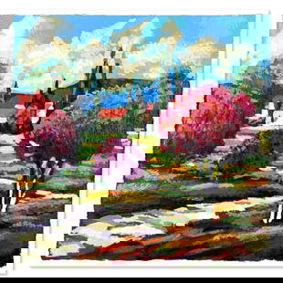 Mark Braver, Limited Edition Serigraph, Hand Signed and Numbered with Letter of Authenticity.: This is a limited edition serigraph on paper by Mark Braver. The piece comes hand signed by the artist, numbered, and with a letter of authenticity. Measures approximately 12" x 10". Reference#: