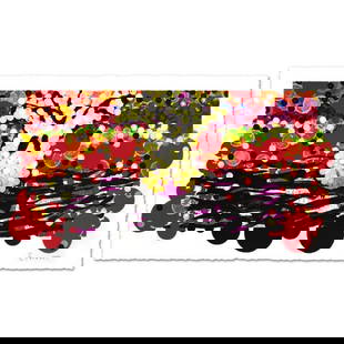 Calmly Insane In My Nest Limited Edition Hand Pulled Original Lithograph (52" x 27") by Renowned: Calmly Insane In My Nest is a limited edition hand pulled original lithograph on museum quality deckle-edge paper, numbered and hand signed by Tom Everhart. This is one of the final Everhart editions