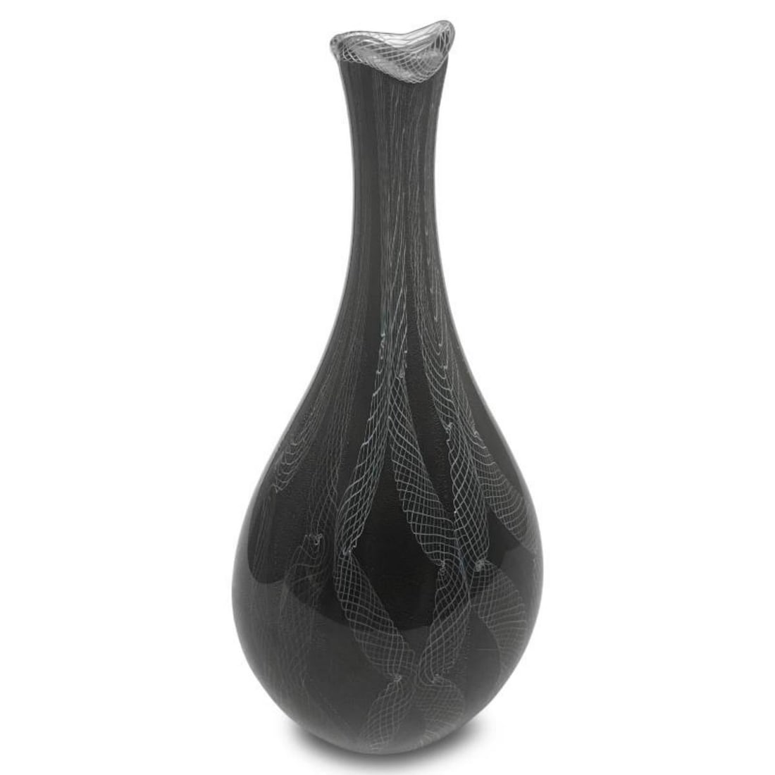 Seguso-Murano Glass, "Gold Vase - Prova A'Ortita" Hand Blown Glass Vase, Hand Signed with Letter of (1 of 3)