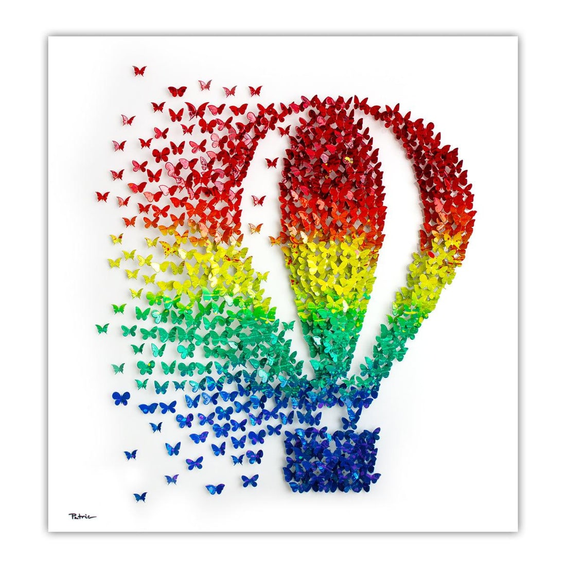 Patricia Govezensky- Original 3D Metal Art on Wood "Fly With Me" (1 of 9)