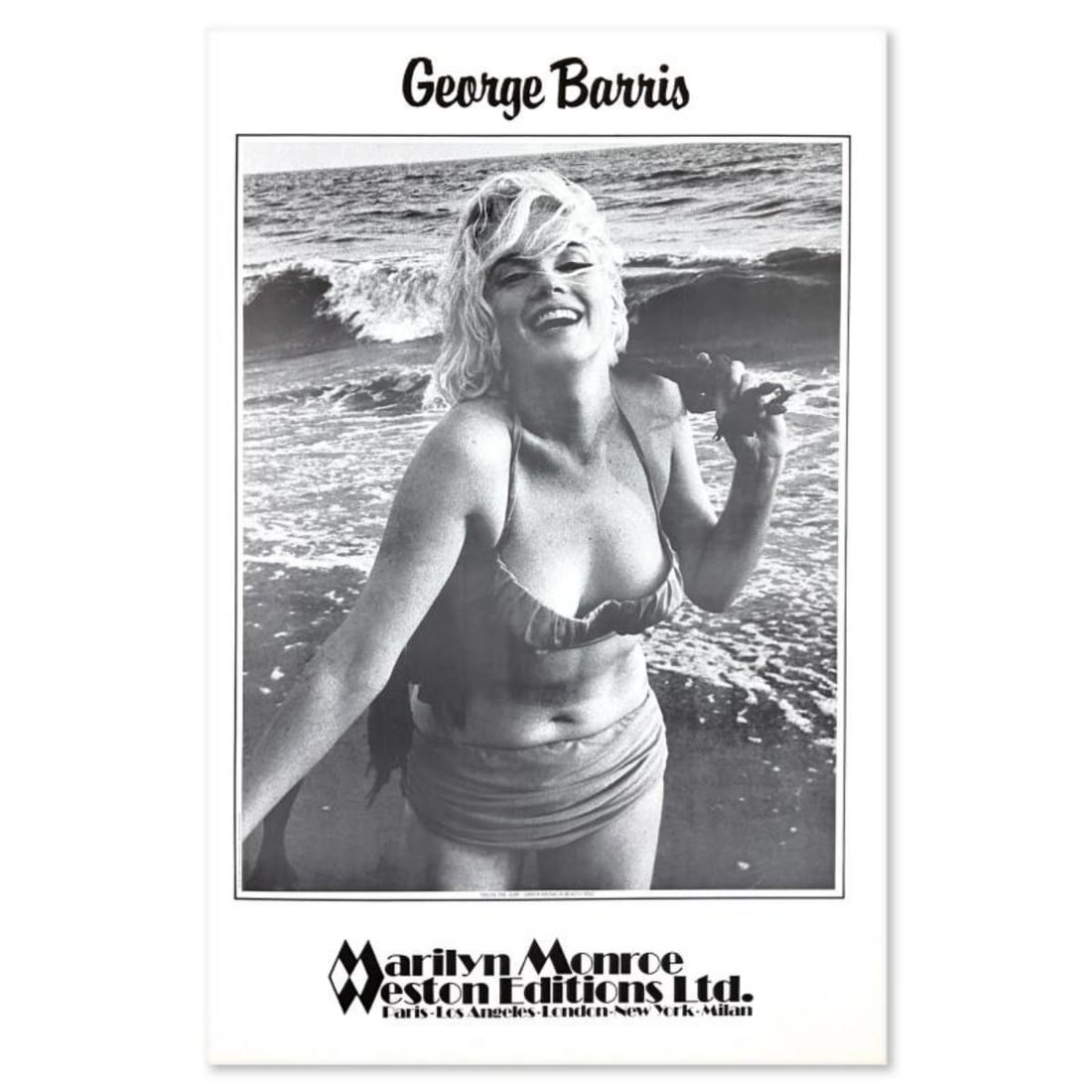 George Barris (1922-2016), "Feelin' the Surf" Poster of Marilyn Monroe from Edward Weston Collection (1 of 2)