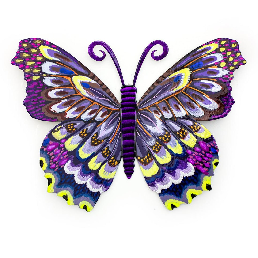 Patricia Govezensky- Original Painting on Cutout Steel "Butterfly": Artist: Patricia Govezensky. Medium: Original Painting on Cutout Steel. Title: Butterfly. Size: 9" x 12". Signature: Hand Signed by the artist. Certificate of Authenticity: From the publisher. Referen