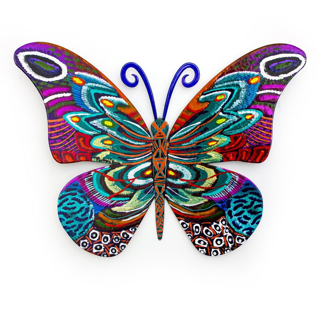 Patricia Govezensky- Original Painting on Cutout Steel "Butterfly": Artist: Patricia Govezensky. Medium: Original Painting on Cutout Steel. Title: Butterfly. Size: 8.5" x 12". Signature: Hand Signed by the artist. Certificate of Authenticity: From the publisher. Refer