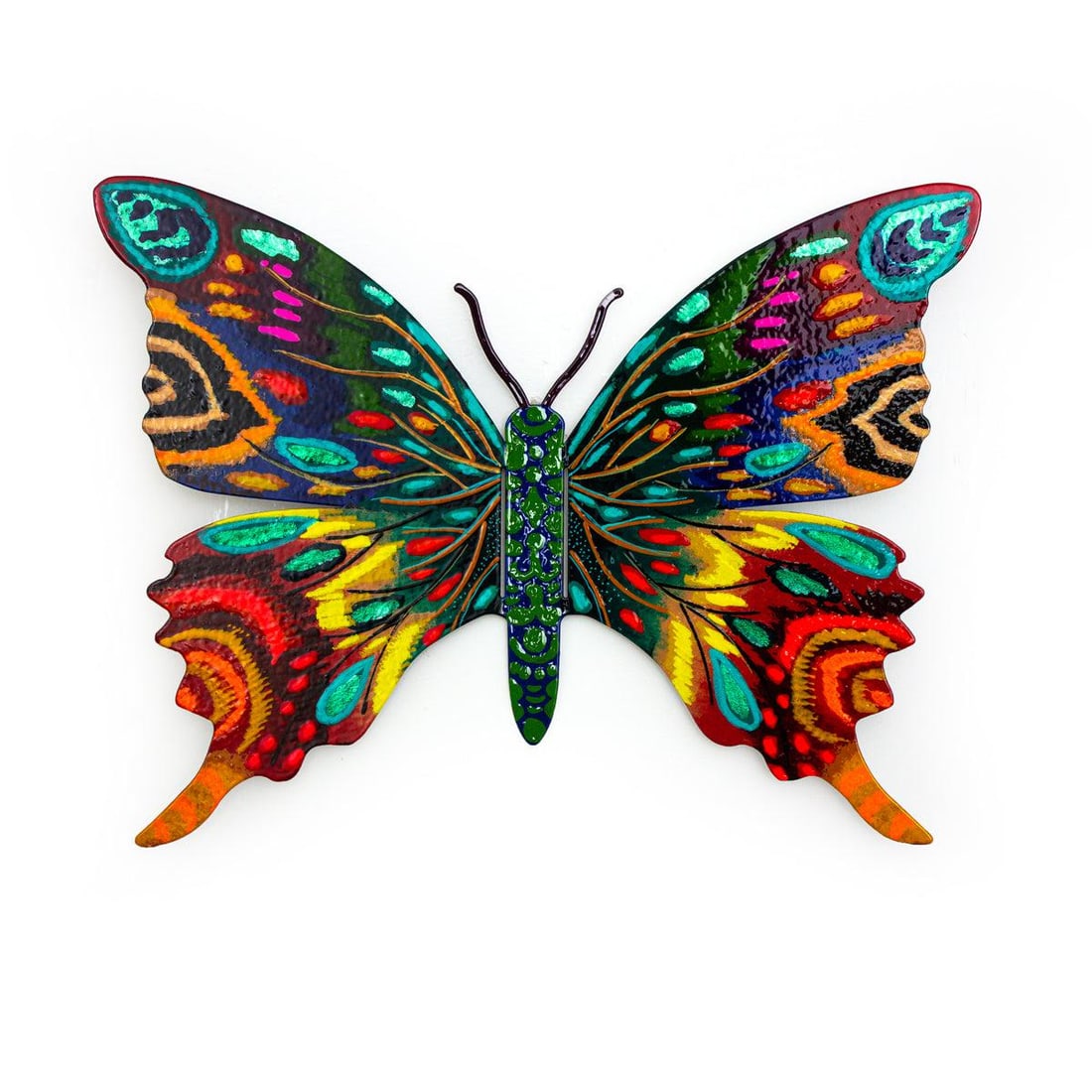 Patricia Govezensky- Original Painting on Cutout Steel "Butterfly": Artist: Patricia Govezensky. Medium: Original Painting on Cutout Steel. Title: Butterfly. Size: 8.5" x 11.5". Signature: Hand Signed by the artist. Certificate of Authenticity: From the publisher. Ref