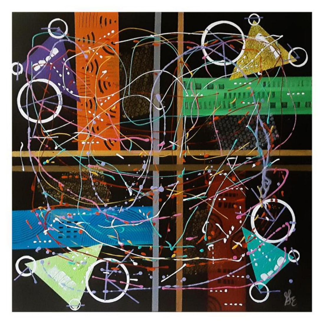 George Marlowe, "4-Banger" Hand Signed Original Acrylic Painting on Canvas with Letter of (1 of 2)