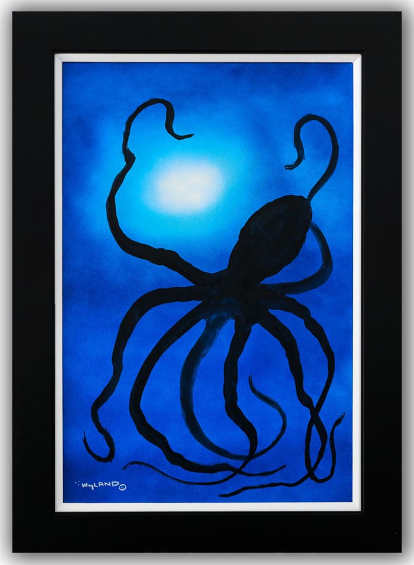 Wyland- Original Painting on Canvas "Octopus" (1 of 3)