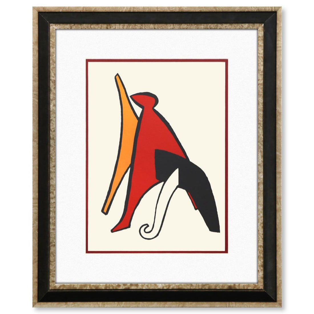 Alexander Calder- Lithograph "DLM141 - LUNE JAUNE ET PORC QUI PIQUE" (1 of 2)