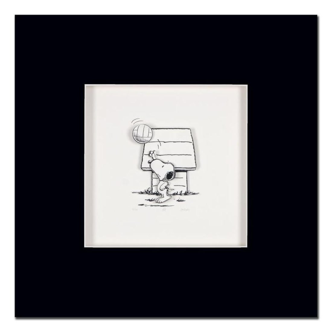 Peanuts, "Champ" Hand Numbered Limited Edition 3D Decoupage with Certificate of Authenticity. (1 of 2)