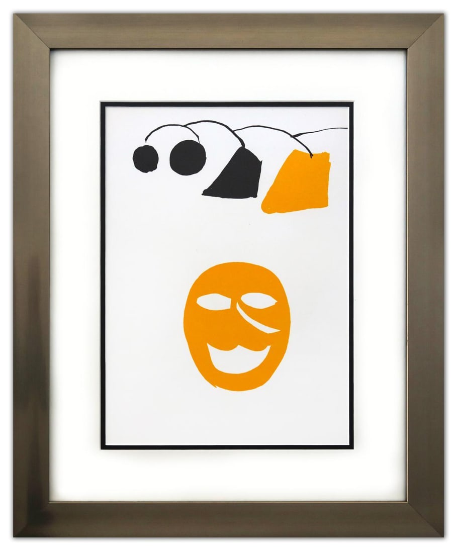 Alexander Calder- Lithograph "DLM221 - MASQUE JAUNE" (1 of 2)