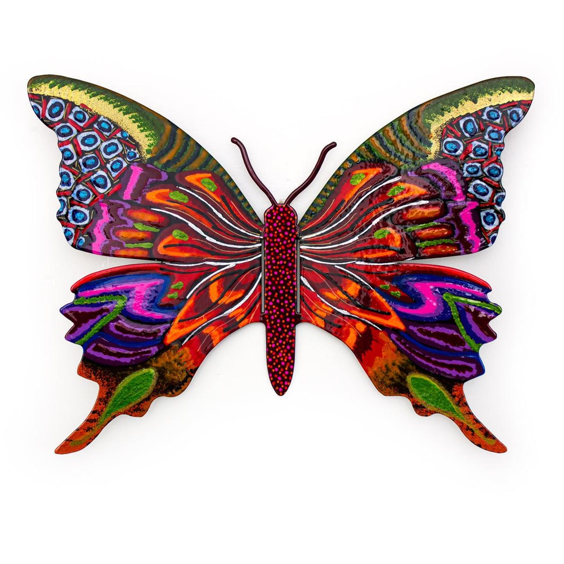 Patricia Govezensky- Original Painting on Cutout Steel "Butterfly": Artist: Patricia Govezensky. Medium: Original Painting on Cutout Steel. Title: Butterfly. Size: 8.5" x 11.5". Signature: Hand Signed by the artist. Certificate of Authenticity: From the publisher. Ref