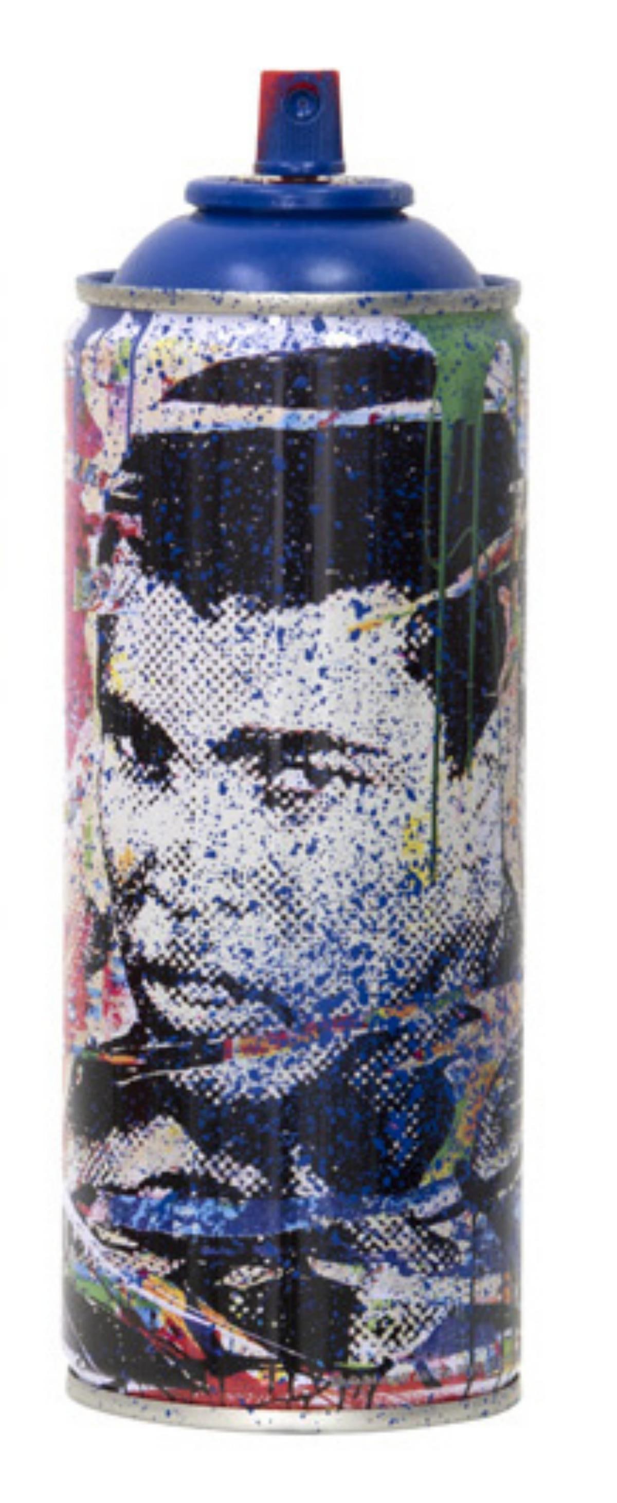 Mr. Brainwash- SPRAY CAN "CHAMP, 2020": Artist: Mr. Brainwash. Medium: SPRAY CAN. Title: CHAMP, 2020. Size: 7.5" x 2.5". Signature: Numbered and dated. Additional: Cans Include Case. Reference#: 14421.