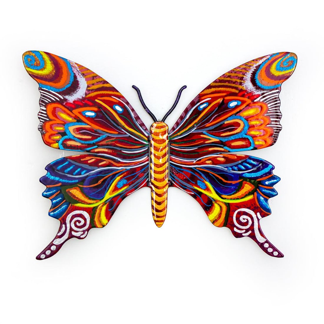 Patricia Govezensky- Original Painting on Cutout Steel "Butterfly ": Artist: Patricia Govezensky. Medium: Original Painting on Cutout Steel. Title: Butterfly . Size: 8.5" x 11.5". Signature: Hand Signed by the artist. Certificate of Authenticity: From the publisher. Re