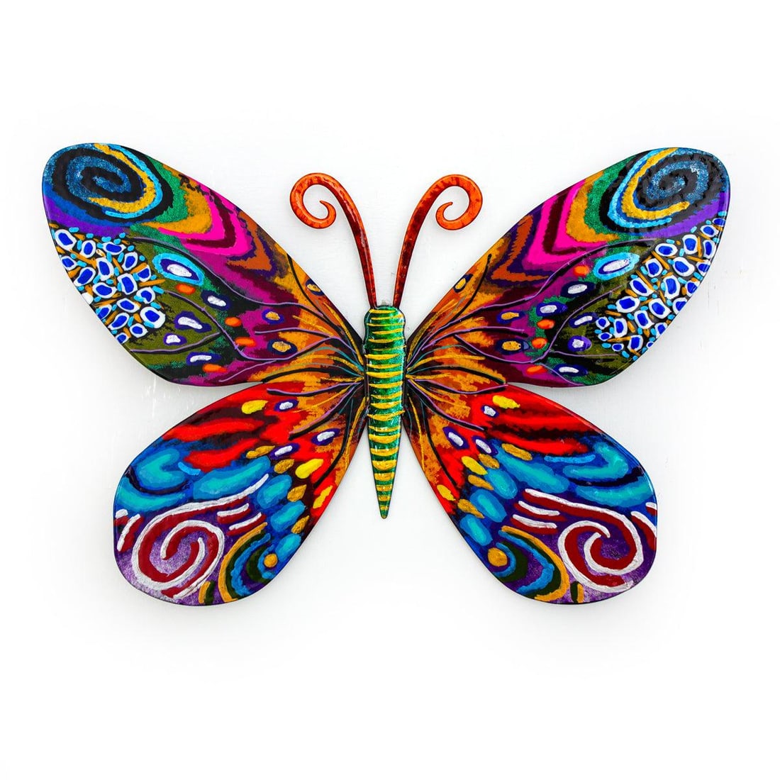 Patricia Govezensky- Original Painting on Cutout Steel "Butterfly ": Artist: Patricia Govezensky. Medium: Original Painting on Cutout Steel. Title: Butterfly . Size: 8" x 12". Signature: Hand Signed by the artist. Certificate of Authenticity: From the publisher. Refere