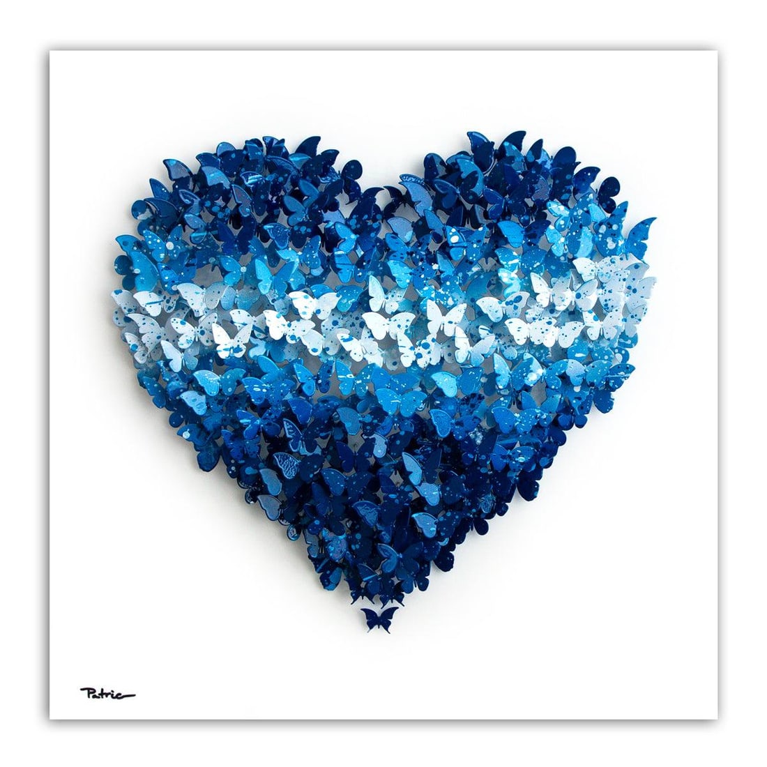 Patricia Govezensky- Original 3D Metal Art on Wood "Heart": Artist: Patricia Govezensky. Medium: Original 3D Metal Art on Wood. Title: Heart. Size: 20" x 20". Signature: Hand Signed by the artist. Certificate of Authenticity: From the publisher. Reference#: 57