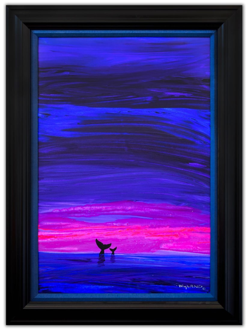 Wyland- Original Painting on Canvas "Ocean Love" (1 of 3)