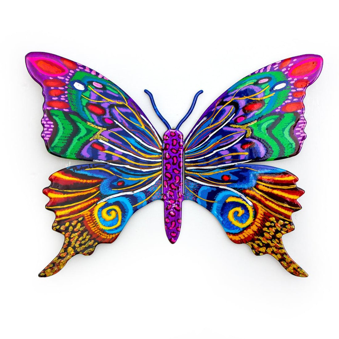 Patricia Govezensky- Original Painting on Cutout Steel "Butterfly ": Artist: Patricia Govezensky. Medium: Original Painting on Cutout Steel. Title: Butterfly . Size: 8.5" x 11.5". Signature: Hand Signed by the artist. Certificate of Authenticity: From the publisher. Re