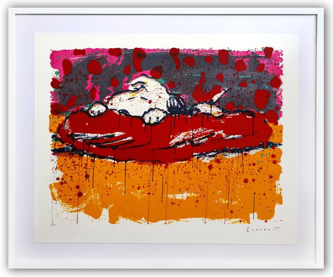 Tom Everhart- Hand Pulled Original Lithograph "Pig Out" (1 of 3)