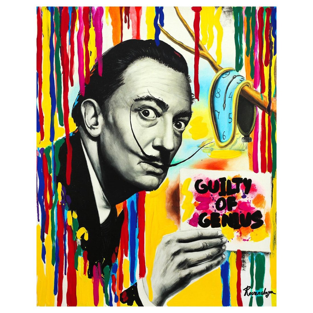 Nastya Rovenskaya- Mixed Media "Guilty of Genius" (1 of 2)