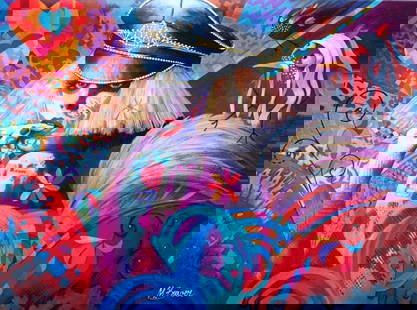 Mark Braver- Original Painting on canvas: Artist: Mark Braver. Medium: Original Painting on canvas. Size: 35" x 43". Signature: Signed. Reference#: 34448.