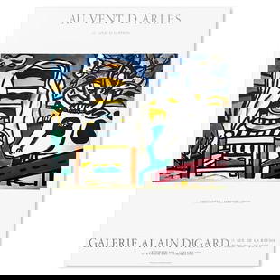 Fernand Henri Leger (1881-1955), "Contrastes" Vintage Poster on Paper: Contrastes is a vintage poster on paper by Fernand Henri Leger (1881-1955). Measures approx. 22.5" x 30" (image). There may be very minor imperfections on the paper but the piece is in good