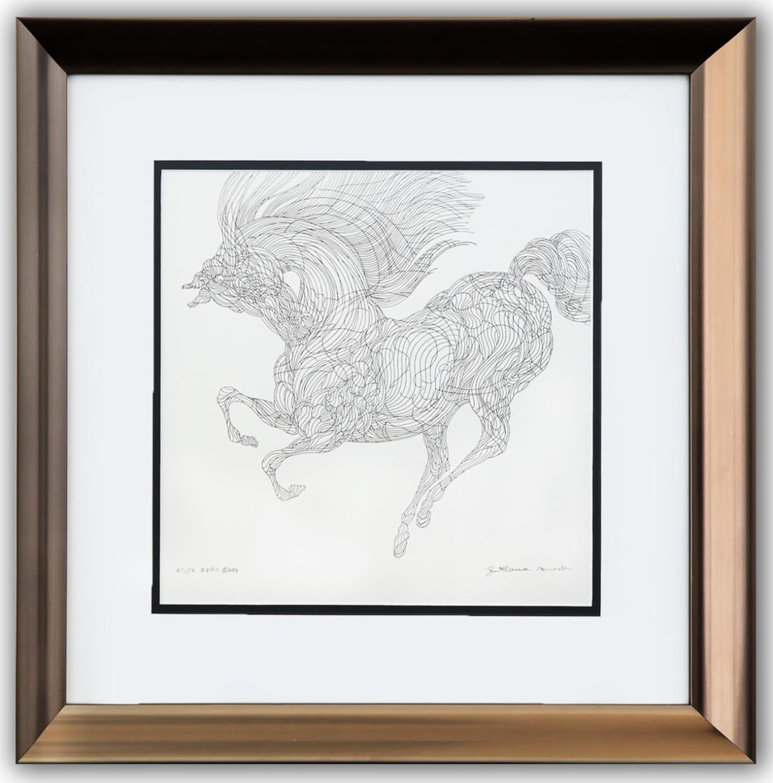 Guillaume Azoulay- Original Drawing on Paper "Etude QQRS" (1 of 3)