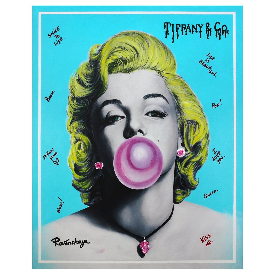 Nastya Rovenskaya- Mixed Media "Bubble Gum" (1 of 2)