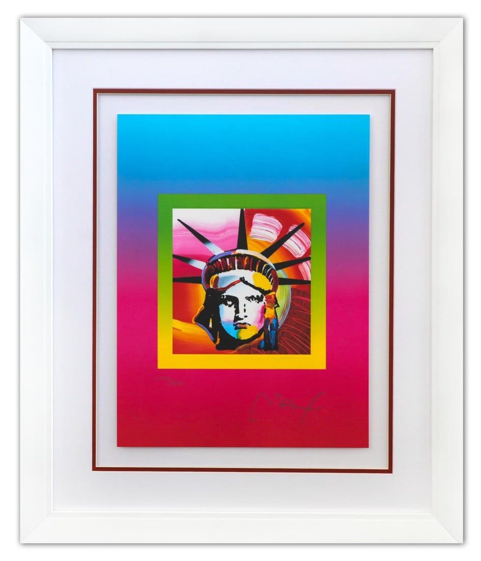 Peter Max- Original Lithograph "Liberty Head on Blends" (1 of 2)