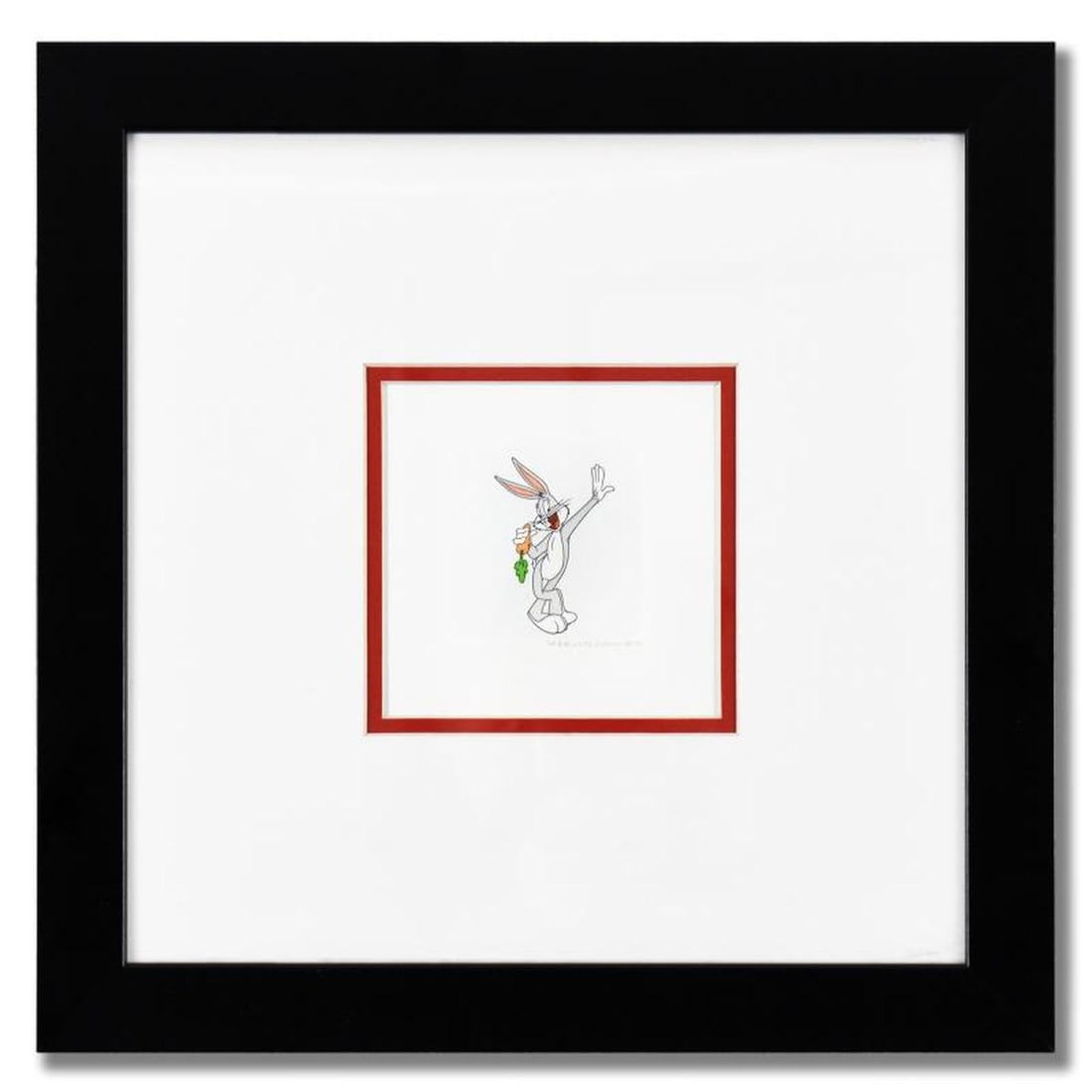 Bugs Bunny Framed Limited Edition Etching with Hand-Tinted Color Numbered with Letter of (1 of 2)