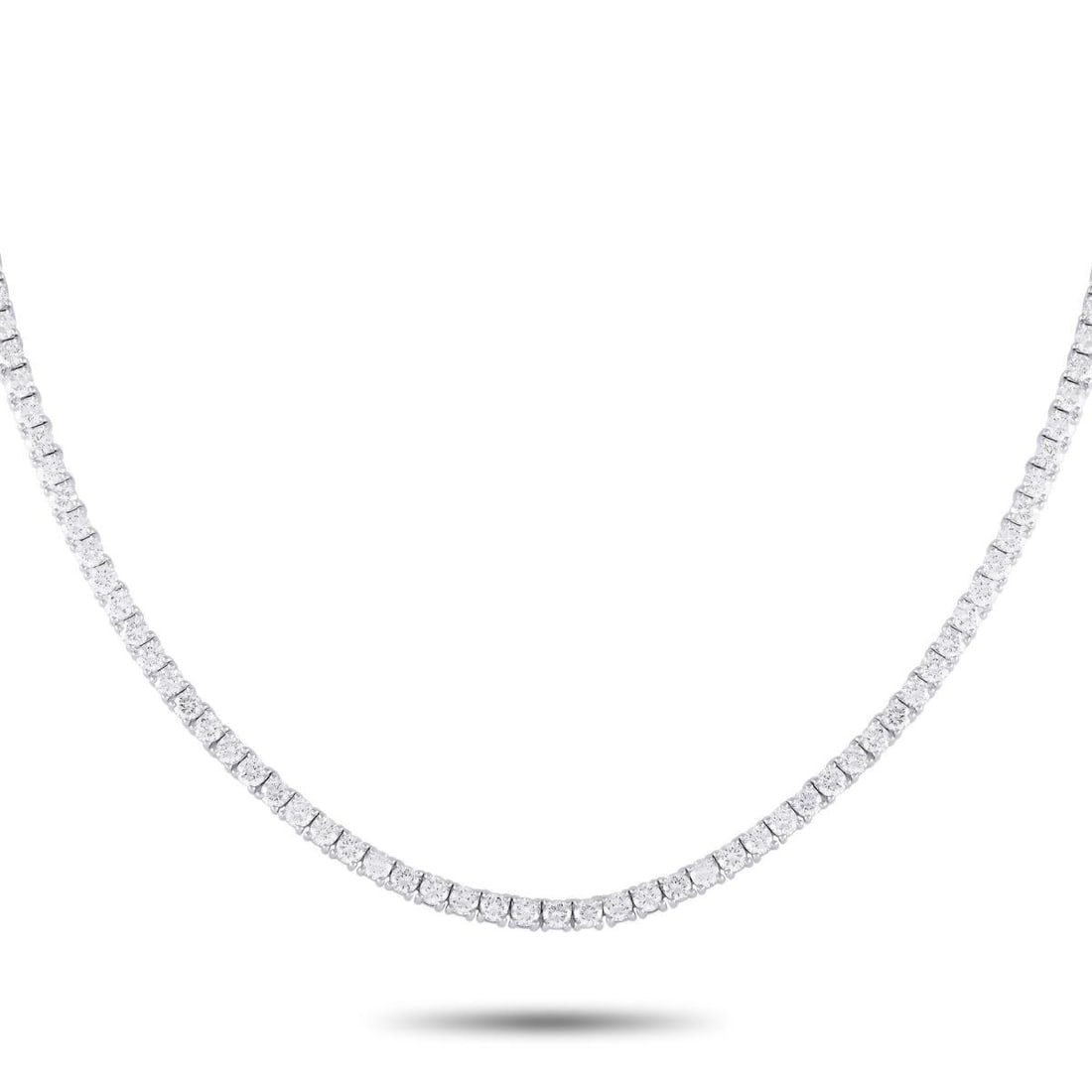 18K White Gold 10.47 ct Diamond Tennis Necklace (1 of 3)